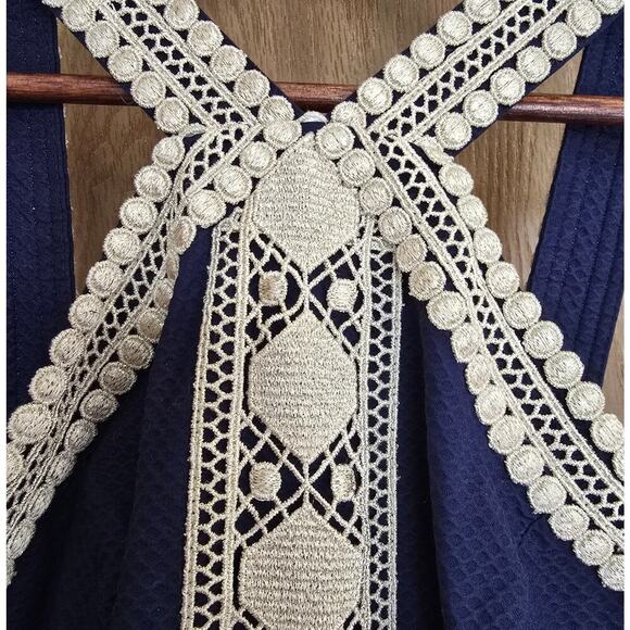 Lilly Pulitzer Vena Stretch Shift Dress True Navy - Picture 4 of 13